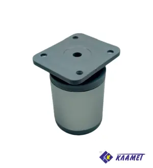 Опора мебельная регулируемая круглая ОРК/2 50-К, цвет хром матовый